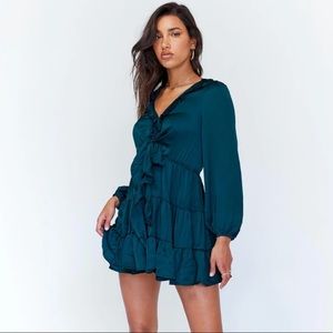 Princess Polly Teal Mini Dress